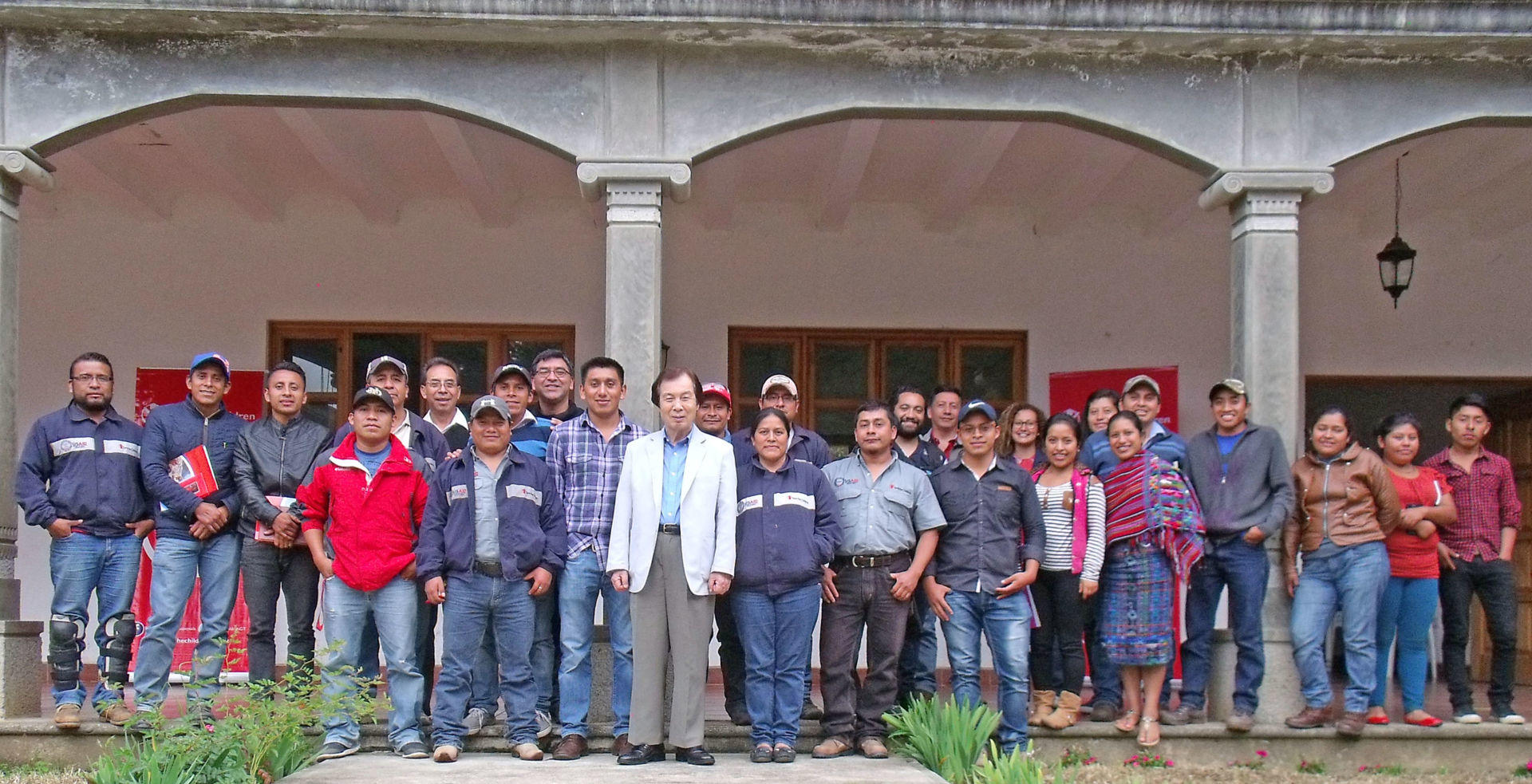 Dr. Young Park (center), professor of food science at Fort Valley State University, trained small goat farmers and staff about dairy goat production in Guatemala this summer through the U.S. Agency for International Development’s (USAID) volunteer project.