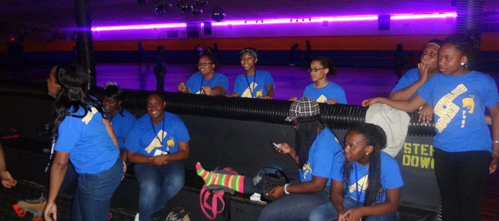 FVSU Upward Bound's Group at Skating Rink