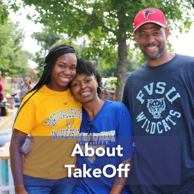 Portrait of FVSU student with her parents