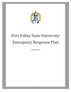 Emergency Response Plan Cover