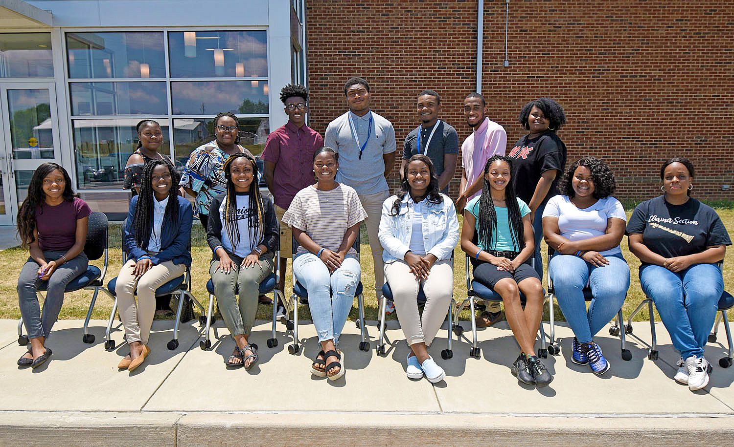 TEAM Success interns for 2019 pose for a group photo during the orientation session at Fort Valley State University’s Family Development Center and Quality Child Care Complex on June 3.