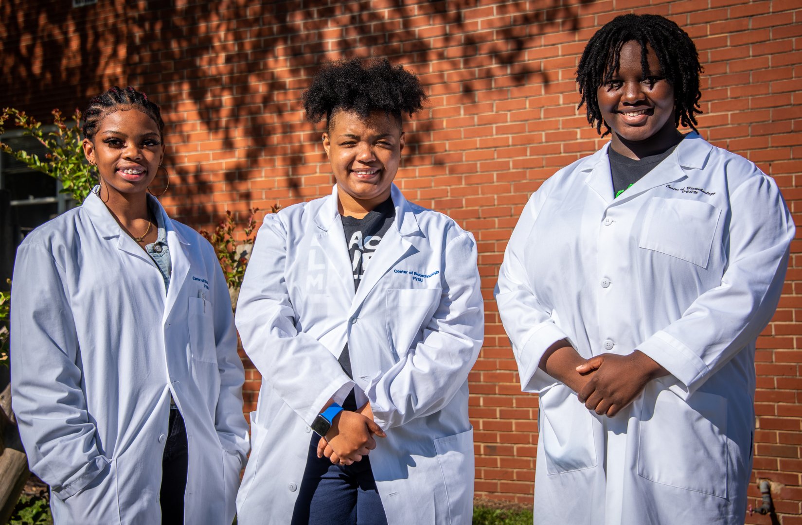Fort Valley State University students Gabrielle Hayward, Tykera Moore and April Bramble gain valuable work experience this summer.