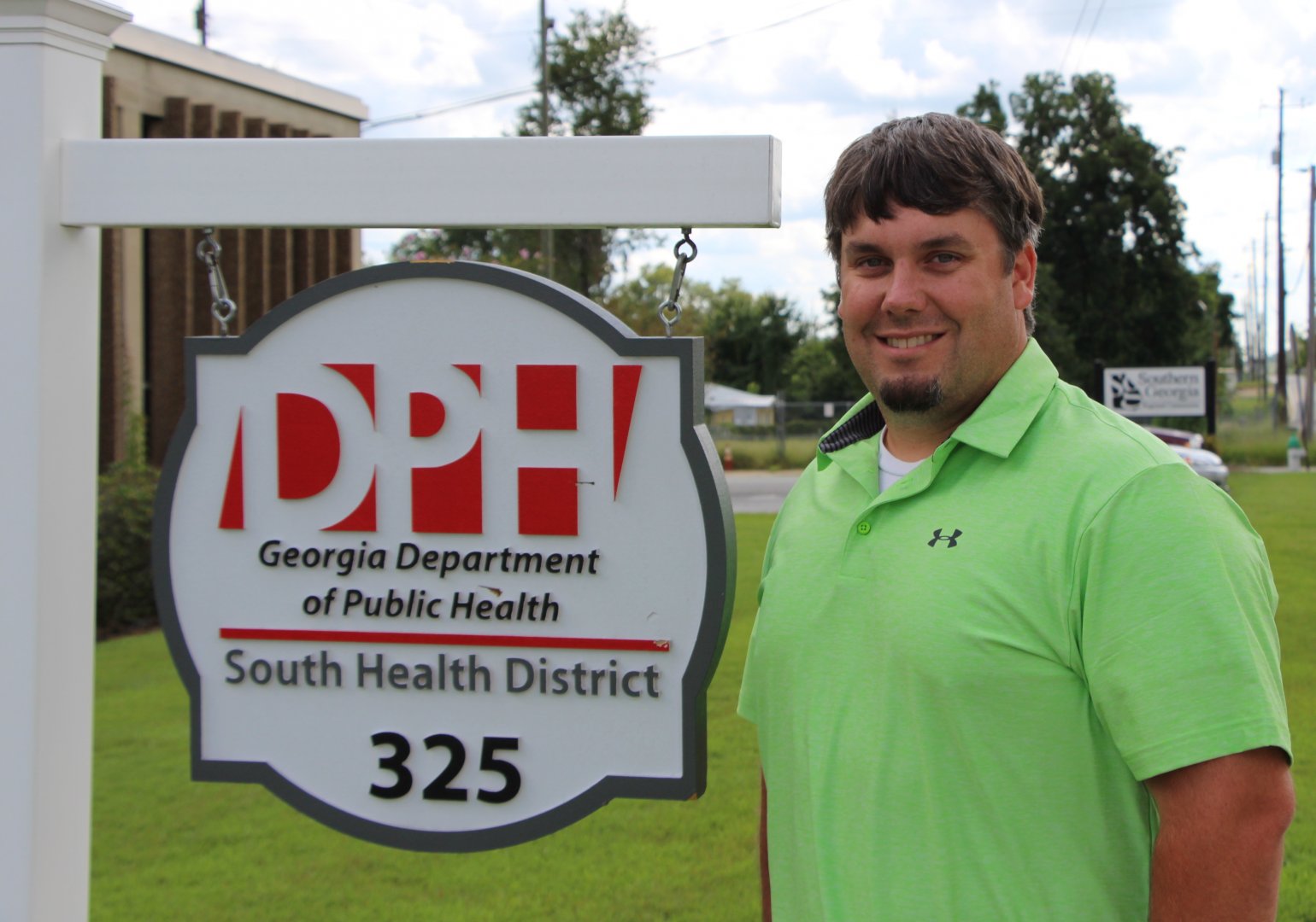 Chris Calhoun, an FVSU Master of Public Health alumnus, serves as the environmental health director for District 8-1 Valdosta.