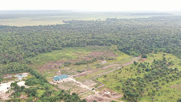 Villagers of Shepherd’s Care village in Nigeria used aerial (drone) photography provided by Fort Valley State University’s Dr. Cedric Ogden to solve land management problems.