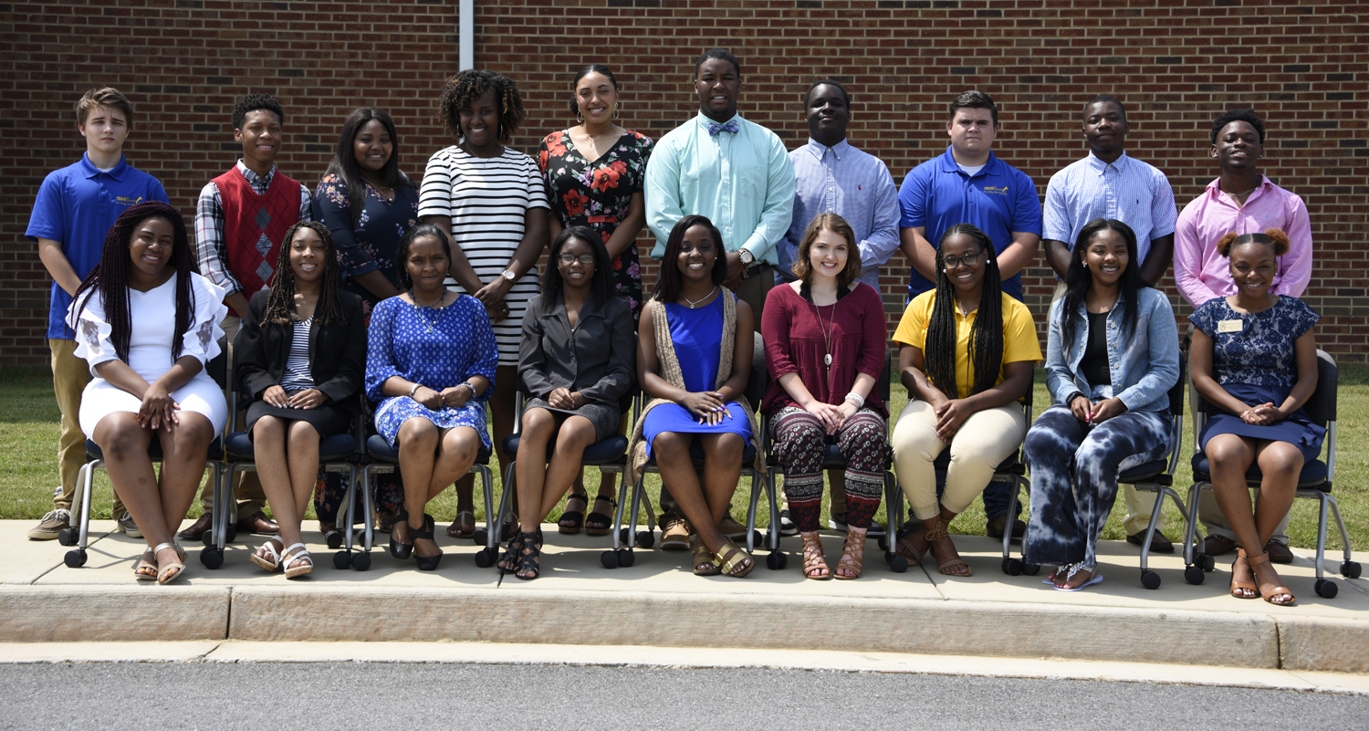 2018 TEAM Success interns pose for a group photo during closing ceremonies at Fort Valley State University’s Family Development Center on July 12.