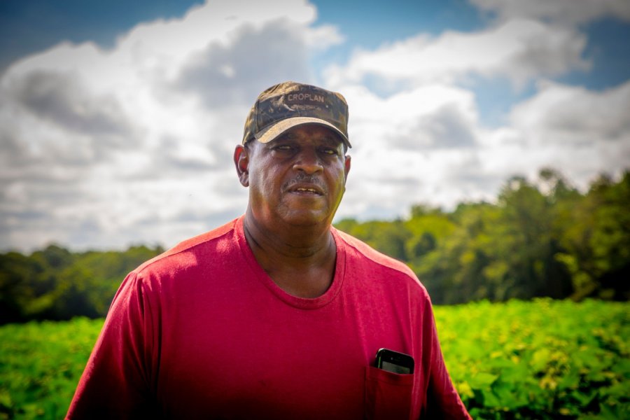 Jones Thomas, a small farmer in Dixie, Georgia, farms 680 acres of land.