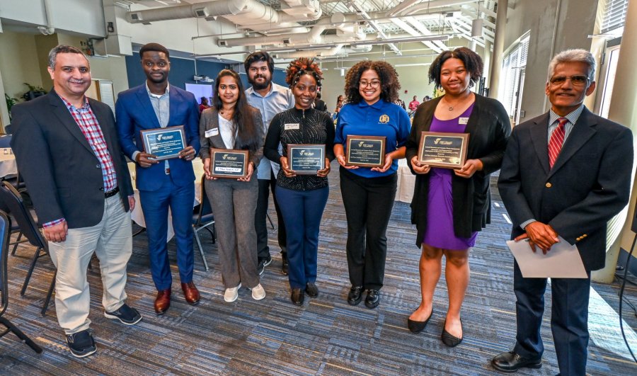 Brown won first place in the graduate oral presentation at the 2023 FVSU Research Day.