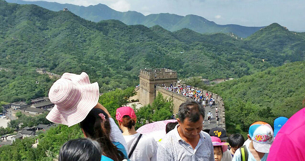 Tourists traverse the Great Wall of China in this photo taken by Dr. Jacques Surrency as he accompanied two FVSU students on an educational trip to Beijing and Xi'an.