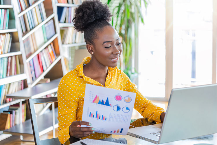 Young Lady on Laptop