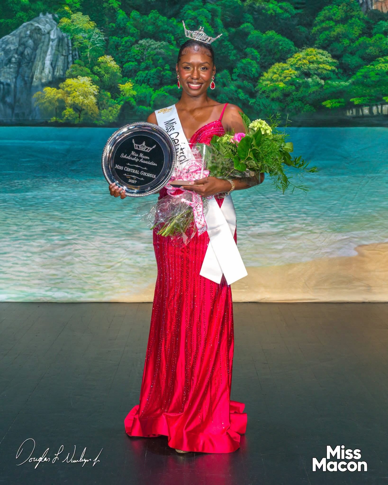 Nya Floyd in gown.